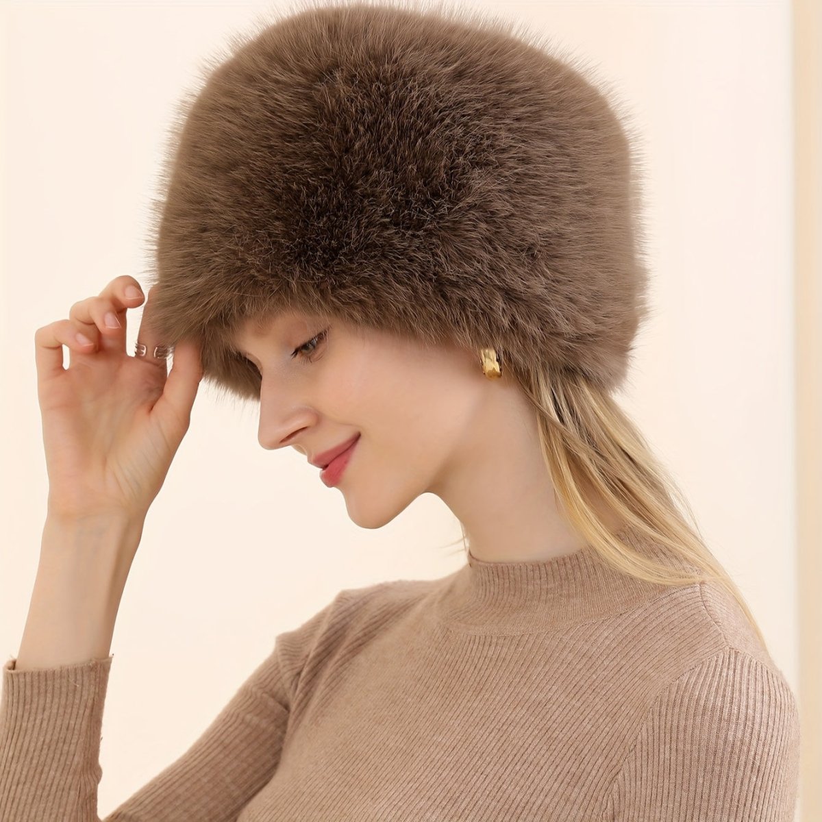Noëlle™ – Chapeau d’hiver doux en fausse fourrure (1+1 offert) - L'Atelier de Fleure