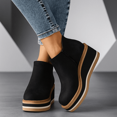 Adèle™ – Bottines compensées modernes - L'Atelier de Fleure