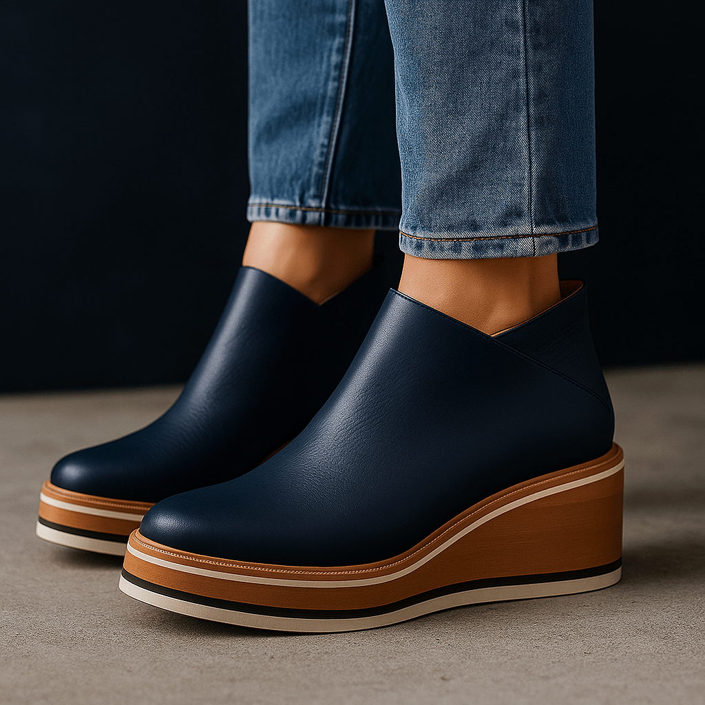 Adèle™ – Bottines compensées modernes - L'Atelier de Fleure