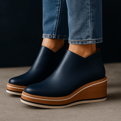Adèle™ – Bottines compensées modernes - L'Atelier de Fleure