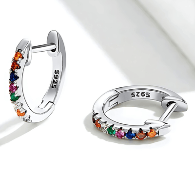 Crystal™ - Boucles d’Oreilles Clous avec Zircon - L'Atelier de Fleure