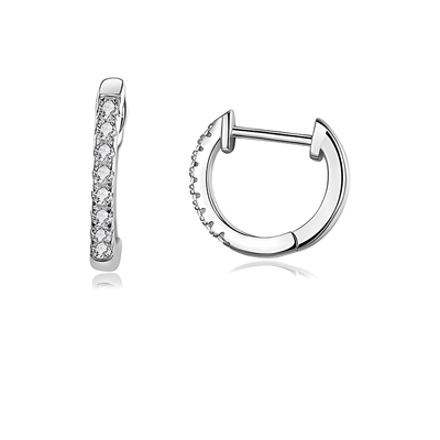 Crystal™ - Boucles d’Oreilles Clous avec Zircon - L'Atelier de Fleure