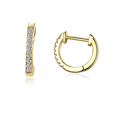 Crystal™ - Boucles d’Oreilles Clous avec Zircon - L'Atelier de Fleure