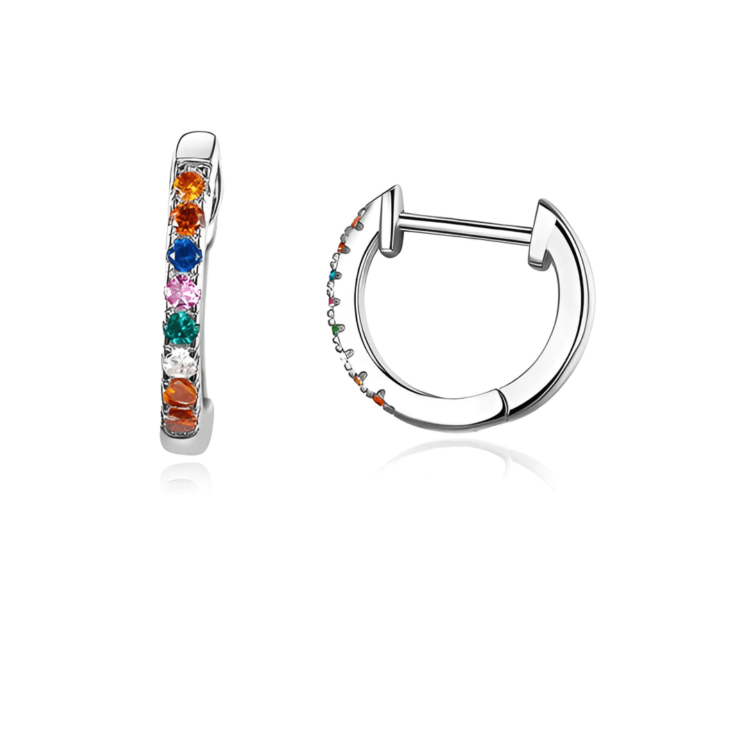 Crystal™ - Boucles d’Oreilles Clous avec Zircon - L'Atelier de Fleure