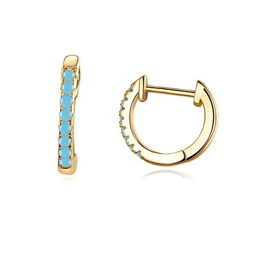 Crystal™ - Boucles d’Oreilles Clous avec Zircon - L'Atelier de Fleure