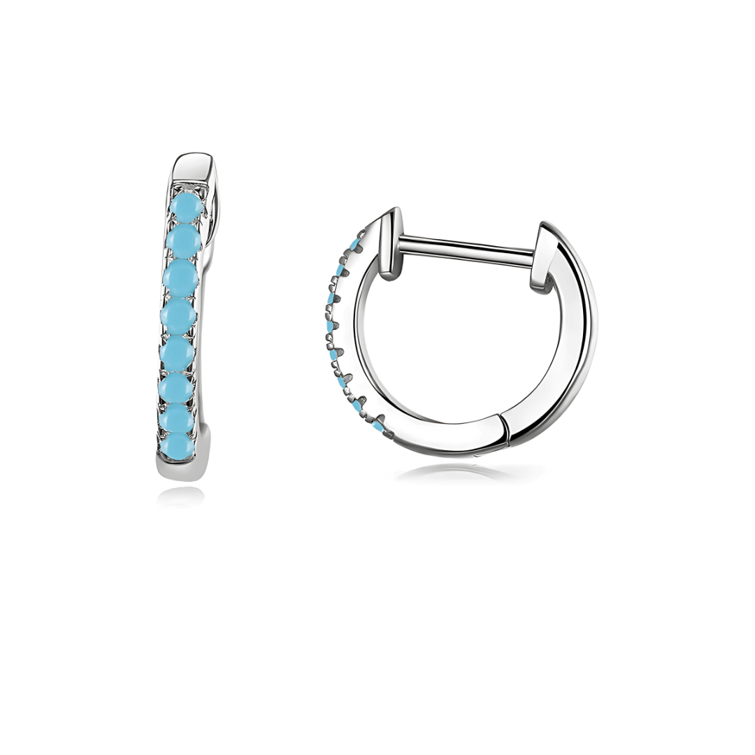 Crystal™ - Boucles d’Oreilles Clous avec Zircon - L'Atelier de Fleure