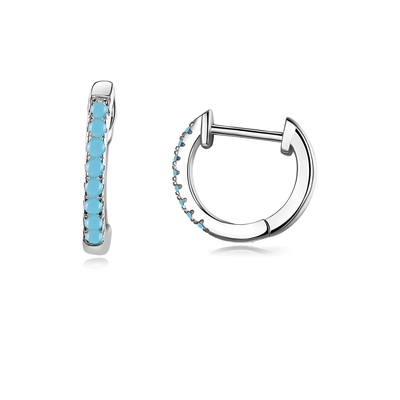 Crystal™ - Boucles d’Oreilles Clous avec Zircon - L'Atelier de Fleure