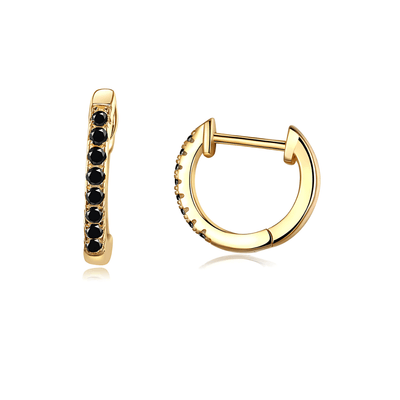 Crystal™ - Boucles d’Oreilles Clous avec Zircon - L'Atelier de Fleure