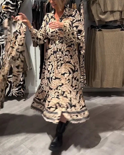 Merle™ – Robe à motifs élégante et fluide - L'Atelier de Fleure