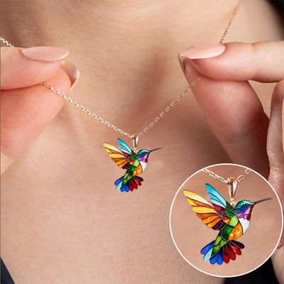Lenoir™ - Collier colibri élégant + boucles d’oreilles assorties offertes - L'Atelier de Fleure