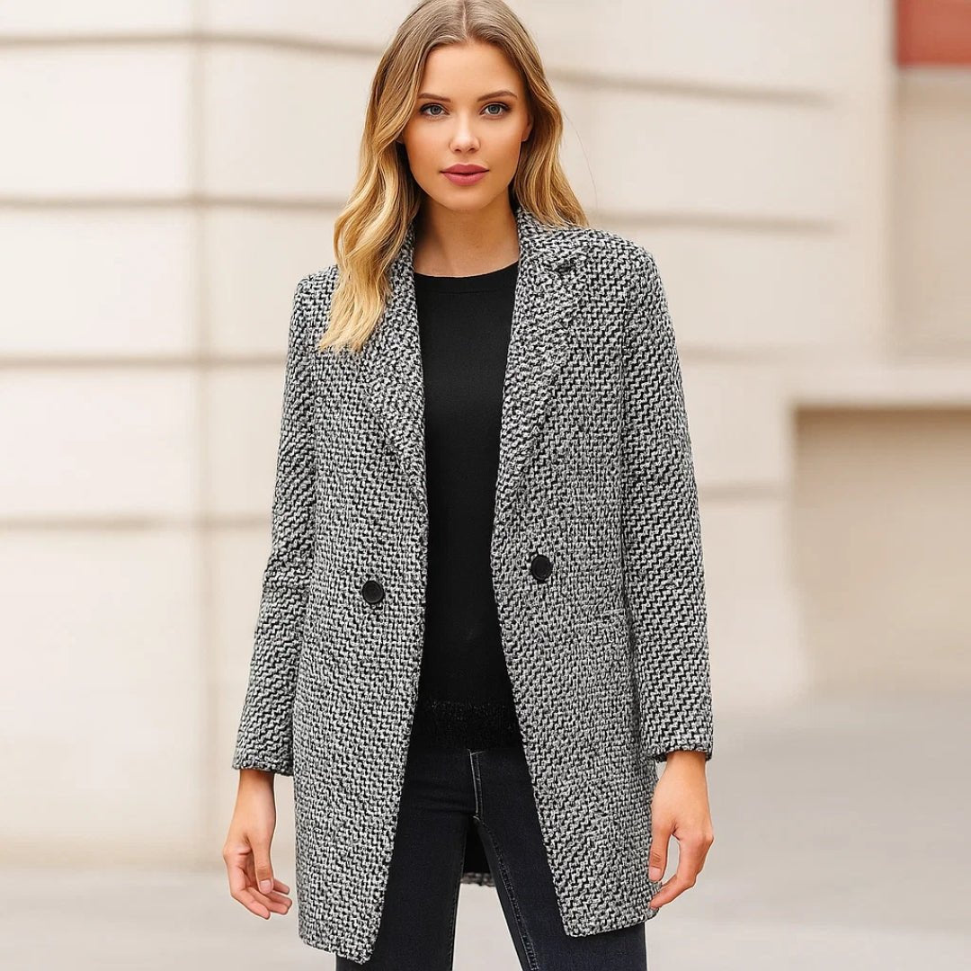 Caterinella™ – Manteau long en laine élégante - L'Atelier de Fleure