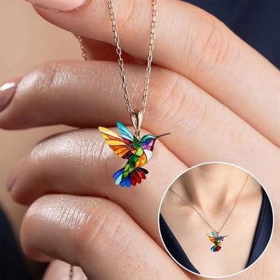 Lenoir™ - Collier colibri élégant + boucles d’oreilles assorties offertes - L'Atelier de Fleure