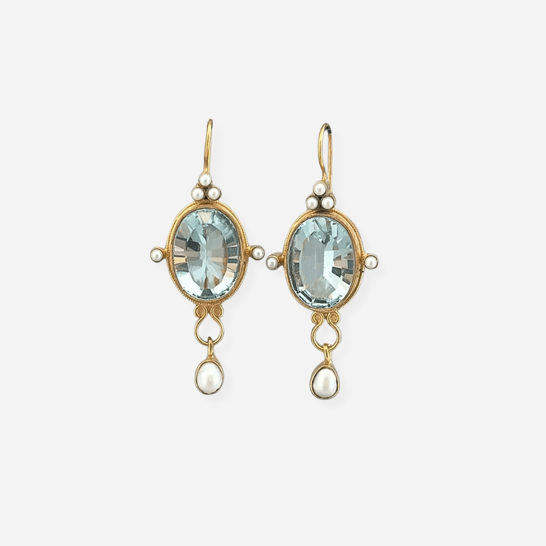 Maylin™ - Boucles d’oreilles vintage avec perle - L'Atelier de Fleure