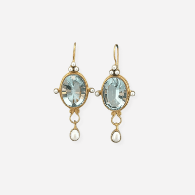 Maylin™ - Boucles d’oreilles vintage avec perle - L'Atelier de Fleure