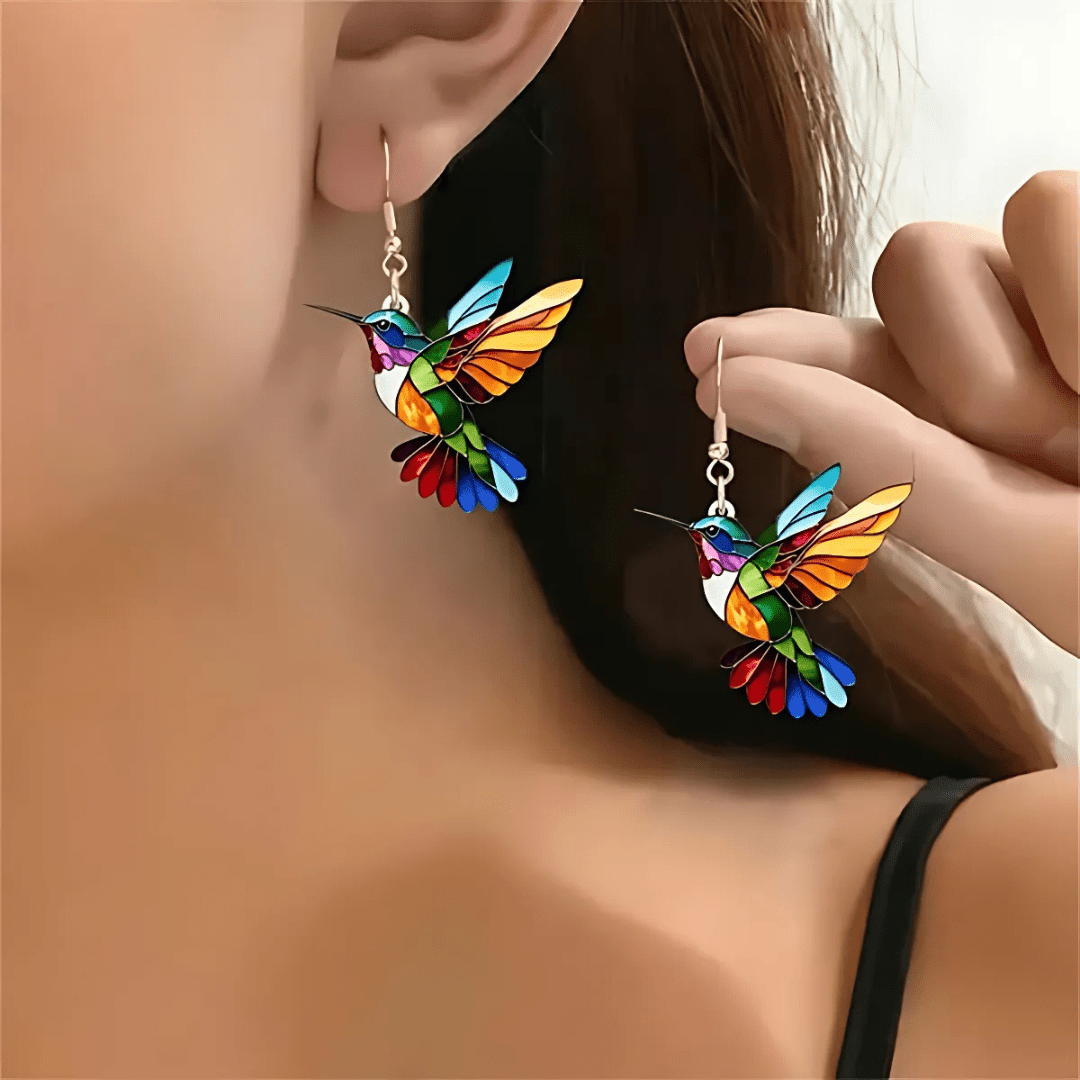 Lenoir™ - Collier colibri élégant + boucles d’oreilles assorties offertes - L'Atelier de Fleure