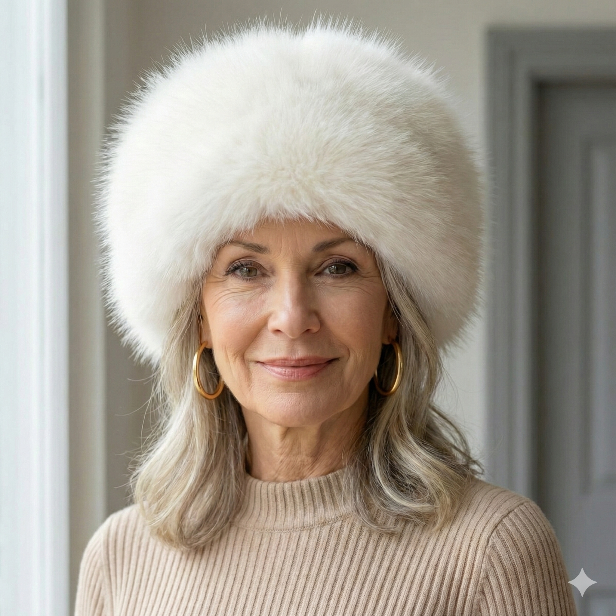 Noëlle™ – Chapeau d’hiver doux en fausse fourrure