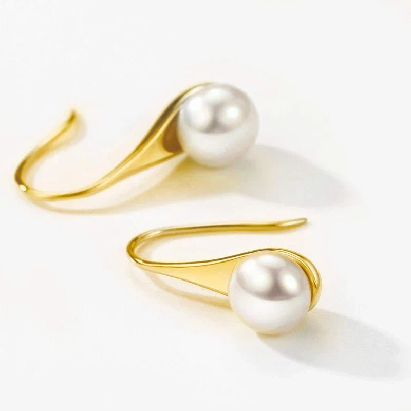 Éloïse™ - Boucles d’oreilles pendantes classiques avec perle - L'Atelier de Fleure
