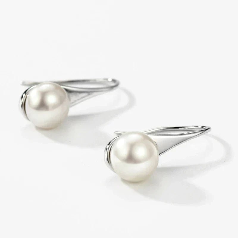 Éloïse™ - Boucles d’oreilles pendantes classiques avec perle - L'Atelier de Fleure