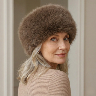 Noëlle™ – Chapeau d’hiver doux en fausse fourrure