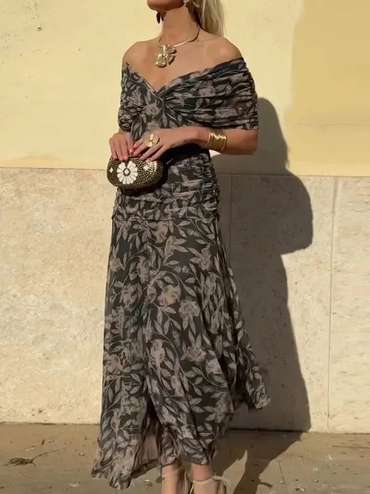 Helodia™ – Robe élégante à décolleté en V - L'Atelier de Fleure