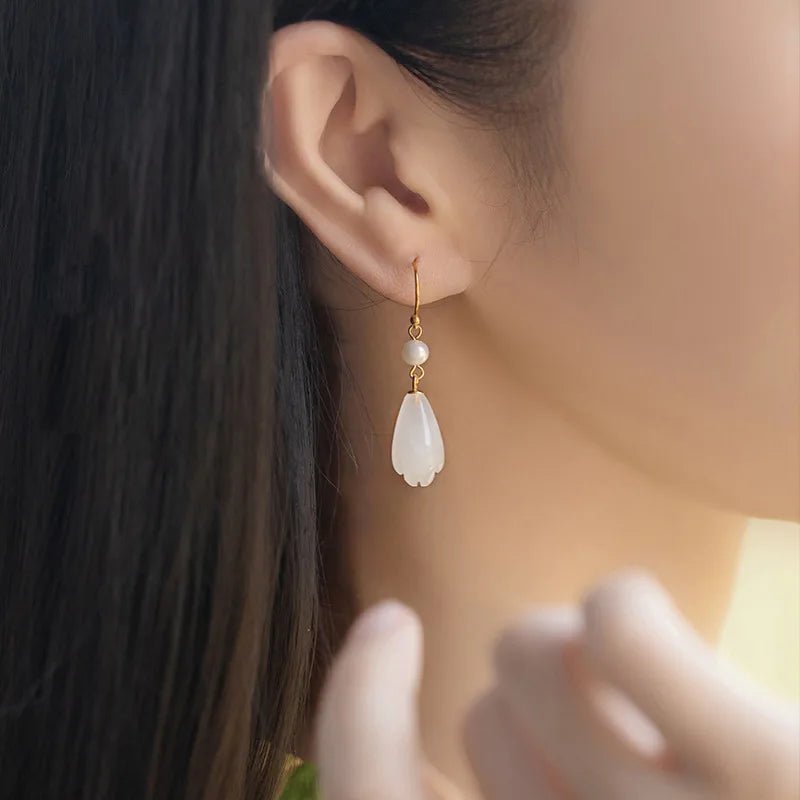 Magnolia™ - Boucles d’oreilles élégantes en forme de fleur - L'Atelier de Fleure