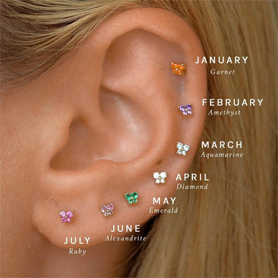 Zodiac™ - Boucles d’Oreilles Pierre de Naissance - L'Atelier de Fleure