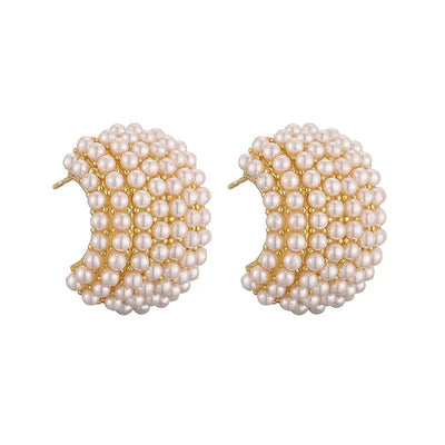 Isabelle™ - Boucles d’oreilles classiques avec perle - L'Atelier de Fleure