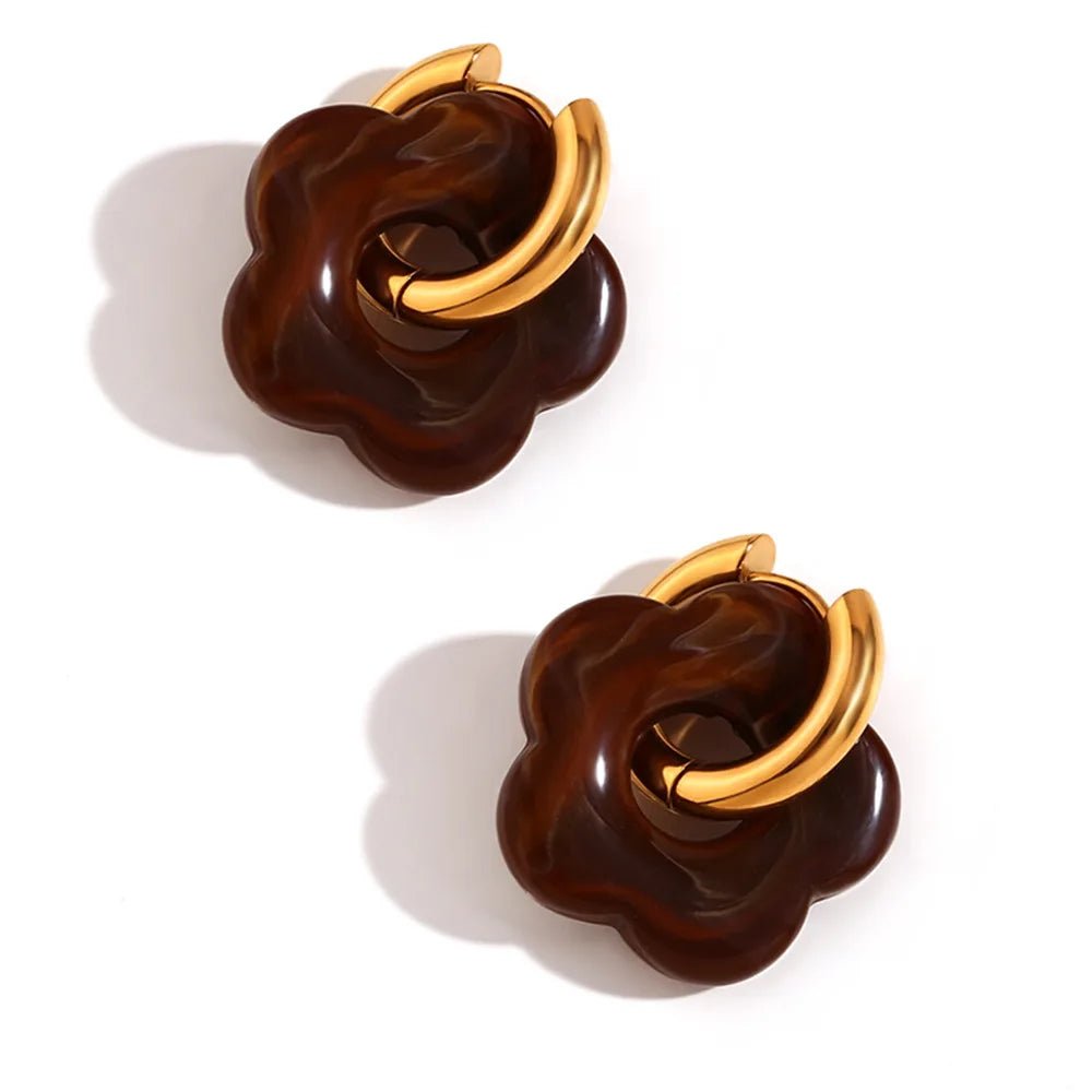 Zara™ - Boucles d’Oreilles Fleur Tendance - L'Atelier de Fleure