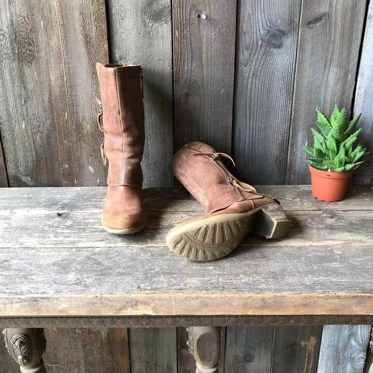 Maya™ – Bottes d’automne en cuir végan - L'Atelier de Fleure
