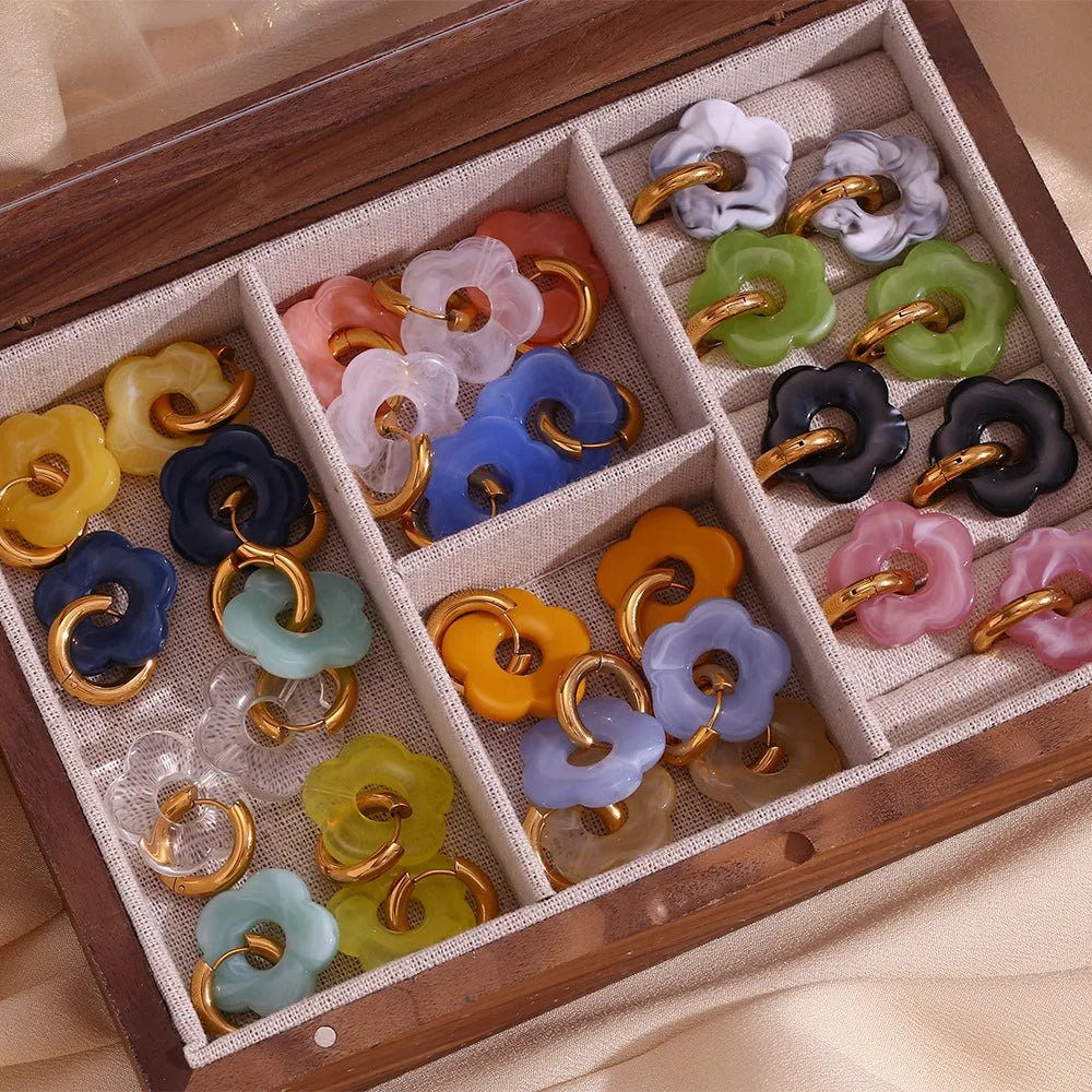 Zara™ - Boucles d’Oreilles Fleur Tendance - L'Atelier de Fleure