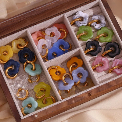 Zara™ - Boucles d’Oreilles Fleur Tendance - L'Atelier de Fleure