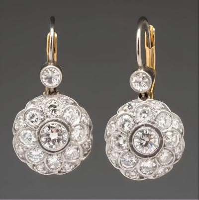 Juliette™ - Boucles d’oreilles vintage en cristal - L'Atelier de Fleure