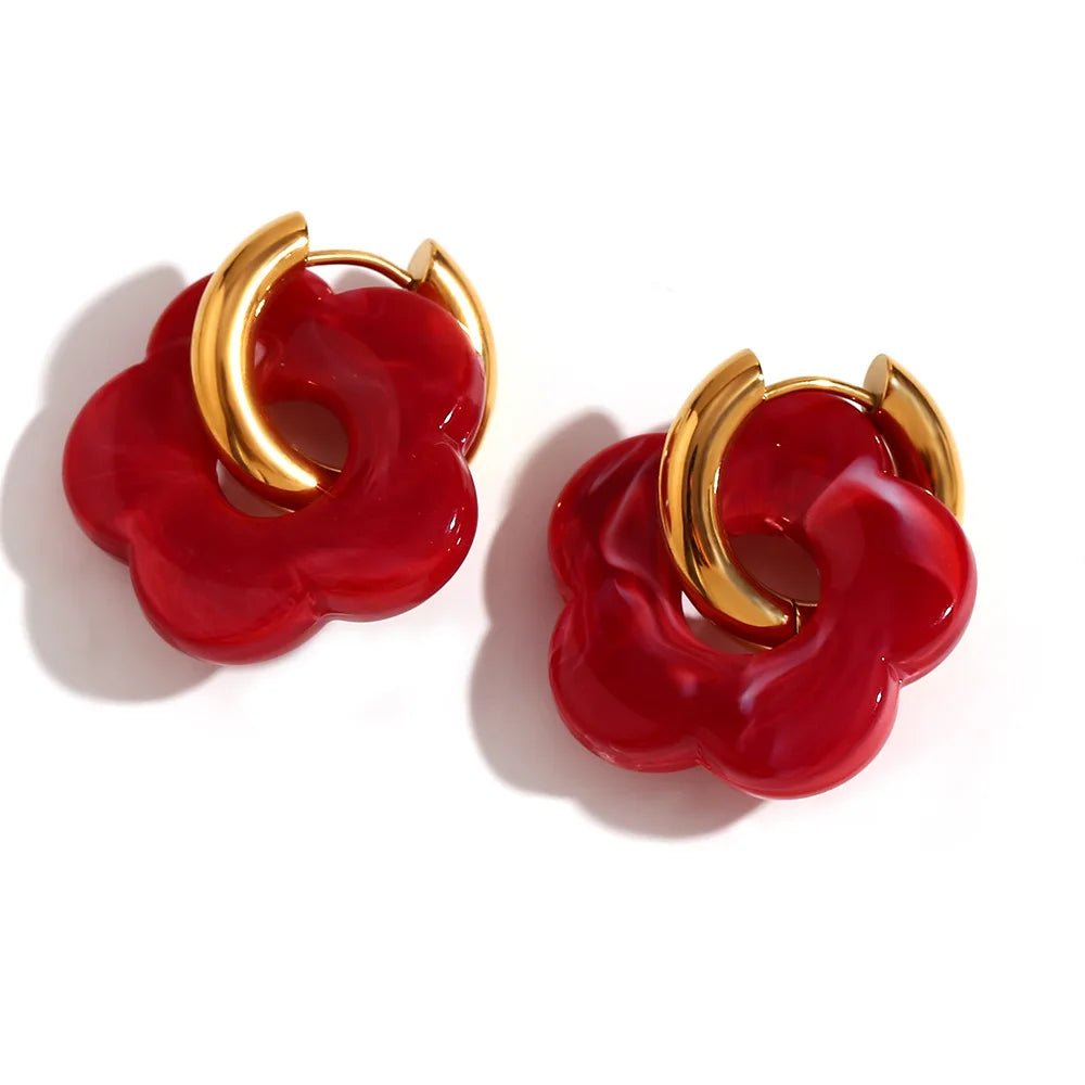 Zara™ - Boucles d’Oreilles Fleur Tendance - L'Atelier de Fleure