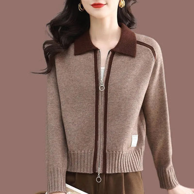 Marie™ – Pull en cachemire à fermeture zippée - L'Atelier de Fleure