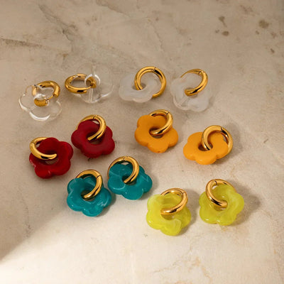 Zara™ - Boucles d’Oreilles Fleur Tendance - L'Atelier de Fleure