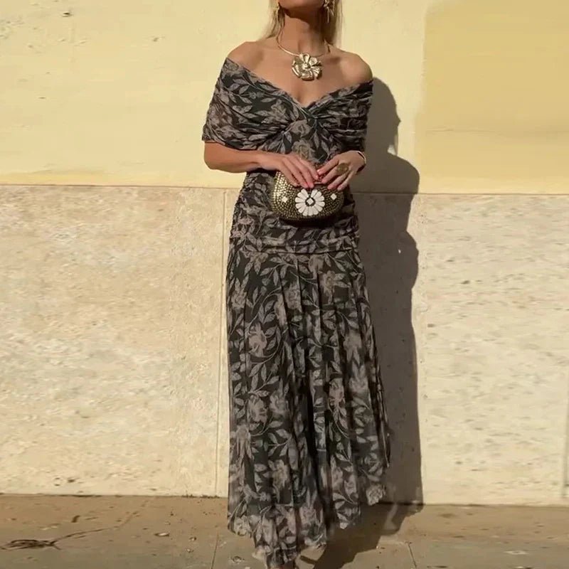 Helodia™ – Robe élégante à décolleté en V - L'Atelier de Fleure