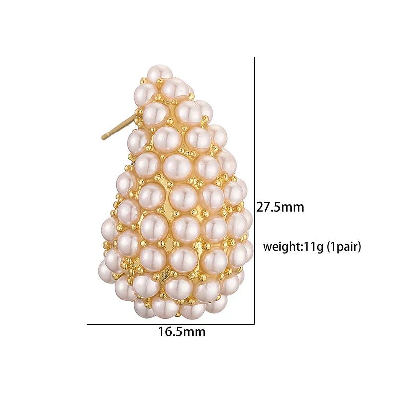 Isabelle™ - Boucles d’oreilles classiques avec perle - L'Atelier de Fleure