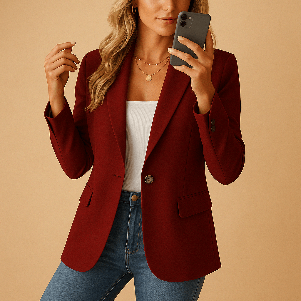 Danica™ – Blazer ajusté et extensible - L'Atelier de Fleure