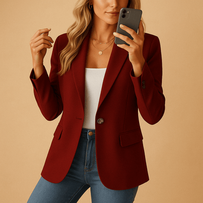 Danica™ – Blazer ajusté et extensible - L'Atelier de Fleure
