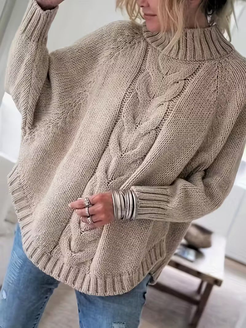 Pamella™ – Pull torsadé oversize en maille épaisse - L'Atelier de Fleure