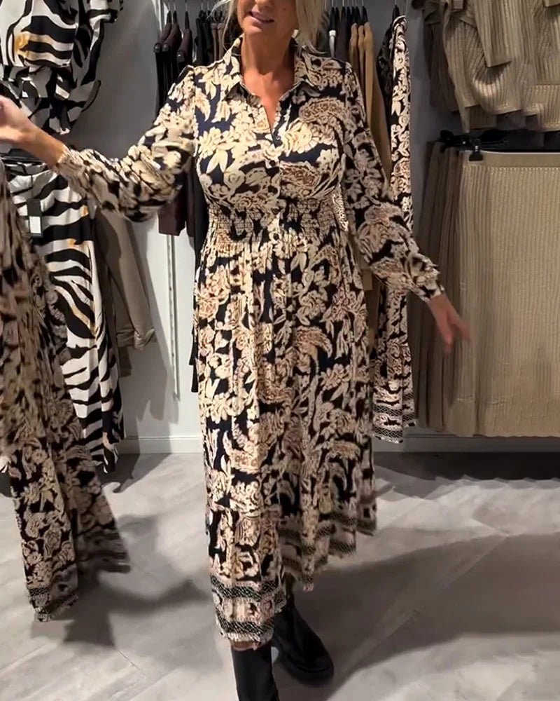 Merle™ – Robe à motifs élégante et fluide - L'Atelier de Fleure