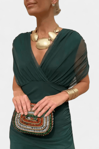 Helodia™ – Robe élégante à décolleté en V - L'Atelier de Fleure