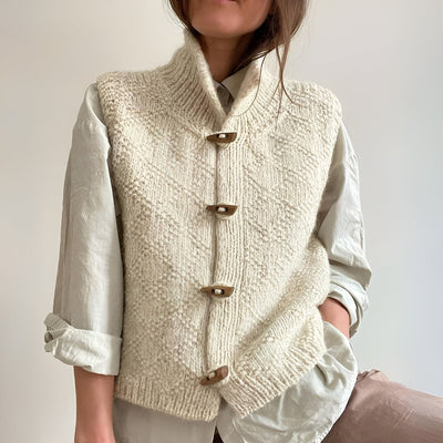 Venice™ – Gilet tricoté à col montant - L'Atelier de Fleure
