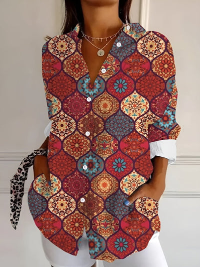 Linea™ – Blouse artistique colorée - L'Atelier de Fleure